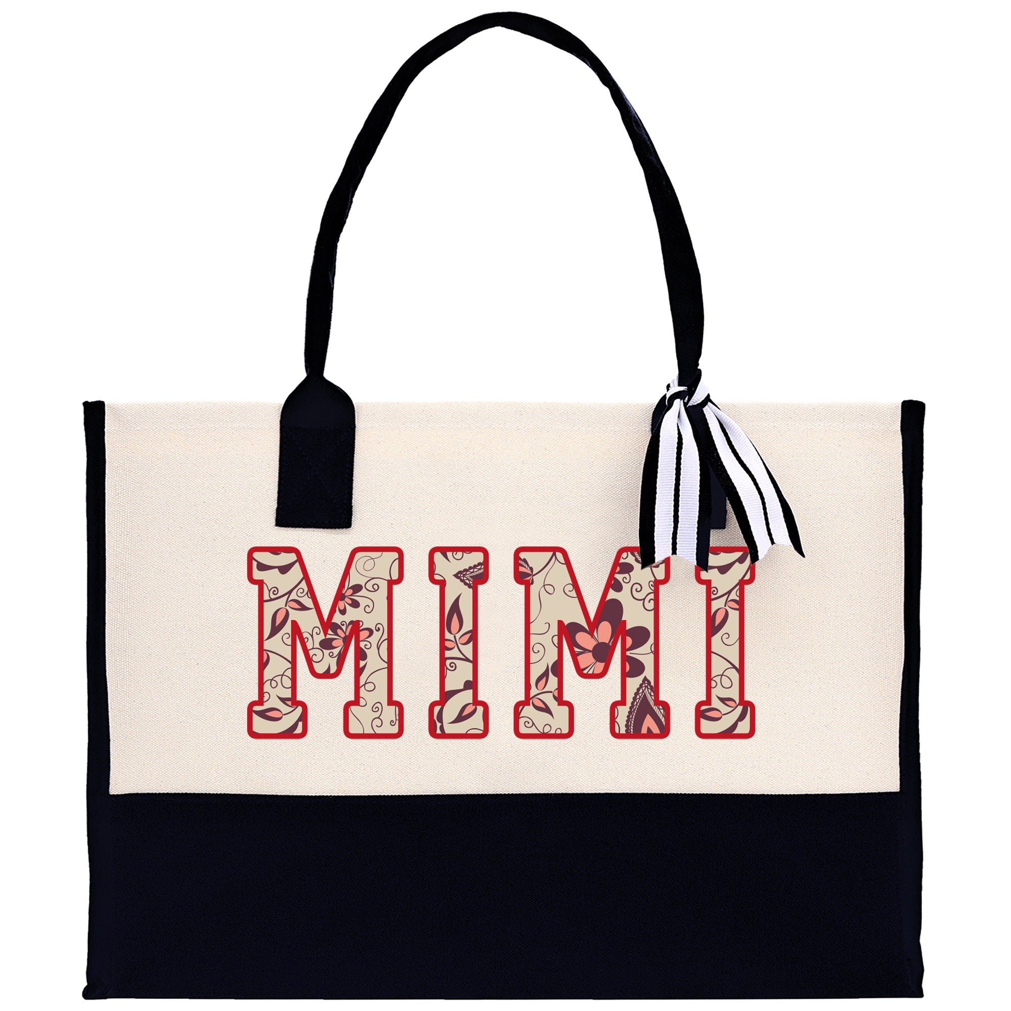 Gaga Gram Mimi Nana Grandma Canvas Tote Bag Grandma's Getaway Bag Grandma Gift Bag Mothers Day Gift Bag Grandma Beach Bag Gift for Grandma - Aaria Tees Aaria Tees
