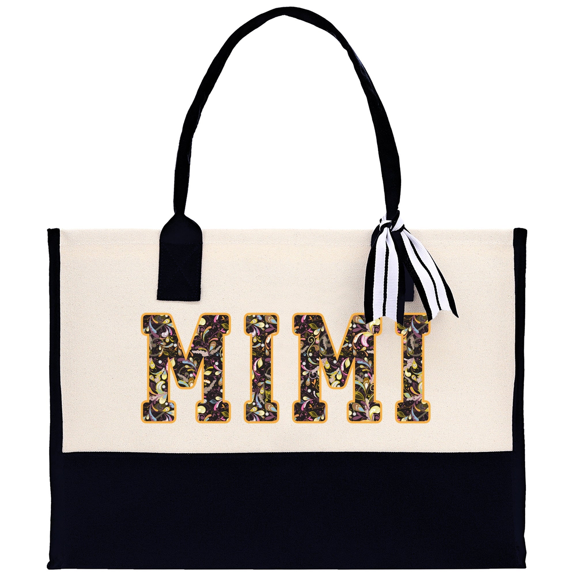 Gaga Gram Mimi Nana Grandma Canvas Tote Bag Grandma's Getaway Bag Grandma Gift Bag Mothers Day Gift Bag Grandma Beach Bag Gift for Grandma - Aaria Tees Aaria Tees