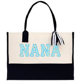 Gaga Gram Mimi Nana Grandma Canvas Tote Bag Grandma's Getaway Bag Grandma Gift Bag Mothers Day Gift Bag Grandma Beach Bag Gift for Grandma - Aaria Tees Aaria Tees