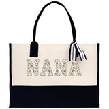 Gaga Gram Mimi Nana Grandma Canvas Tote Bag Grandma's Getaway Bag Grandma Gift Bag Mothers Day Gift Bag Grandma Beach Bag Gift for Grandma - Aaria Tees Aaria Tees