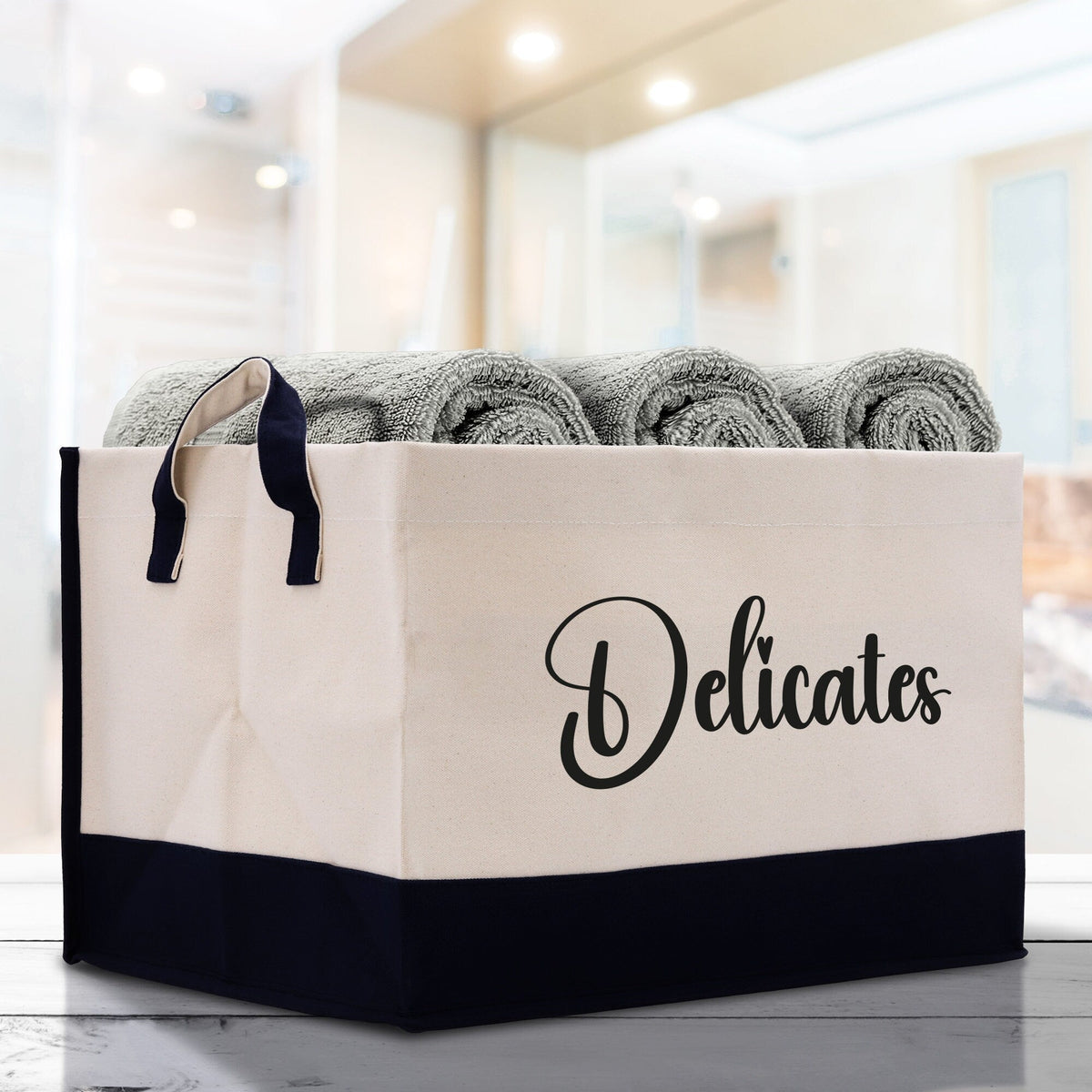 Personalized Canvas Storage Tote Bag Nursery Storage Towel Storage Kids Toy Storage Cloth Storage Storage Bin Storage Tubs Mudroom Storage - Aaria Tees