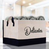 Personalized Canvas Storage Tote Bag Nursery Storage Towel Storage Kids Toy Storage Cloth Storage Storage Bin Storage Tubs Mudroom Storage - Aaria Tees Aaria Tees