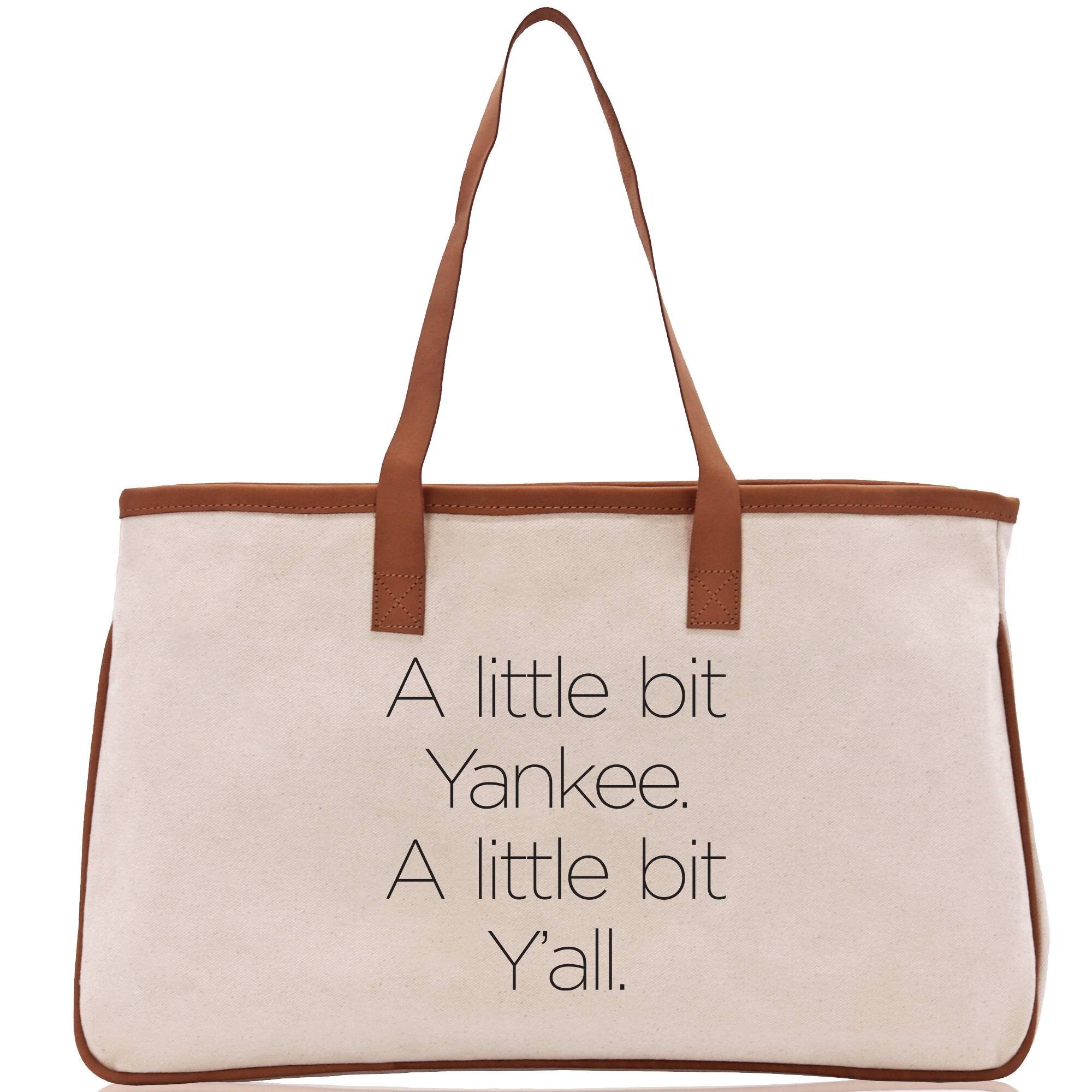 A Little Bit Yankee A Little Bit Y'all Bag Dog Mom Gift Mom Bag Mom Shopping Bag New Gift Best Mom Ever Bag Boy Girl Mama Tote - Aaria Tees Aaria Tees