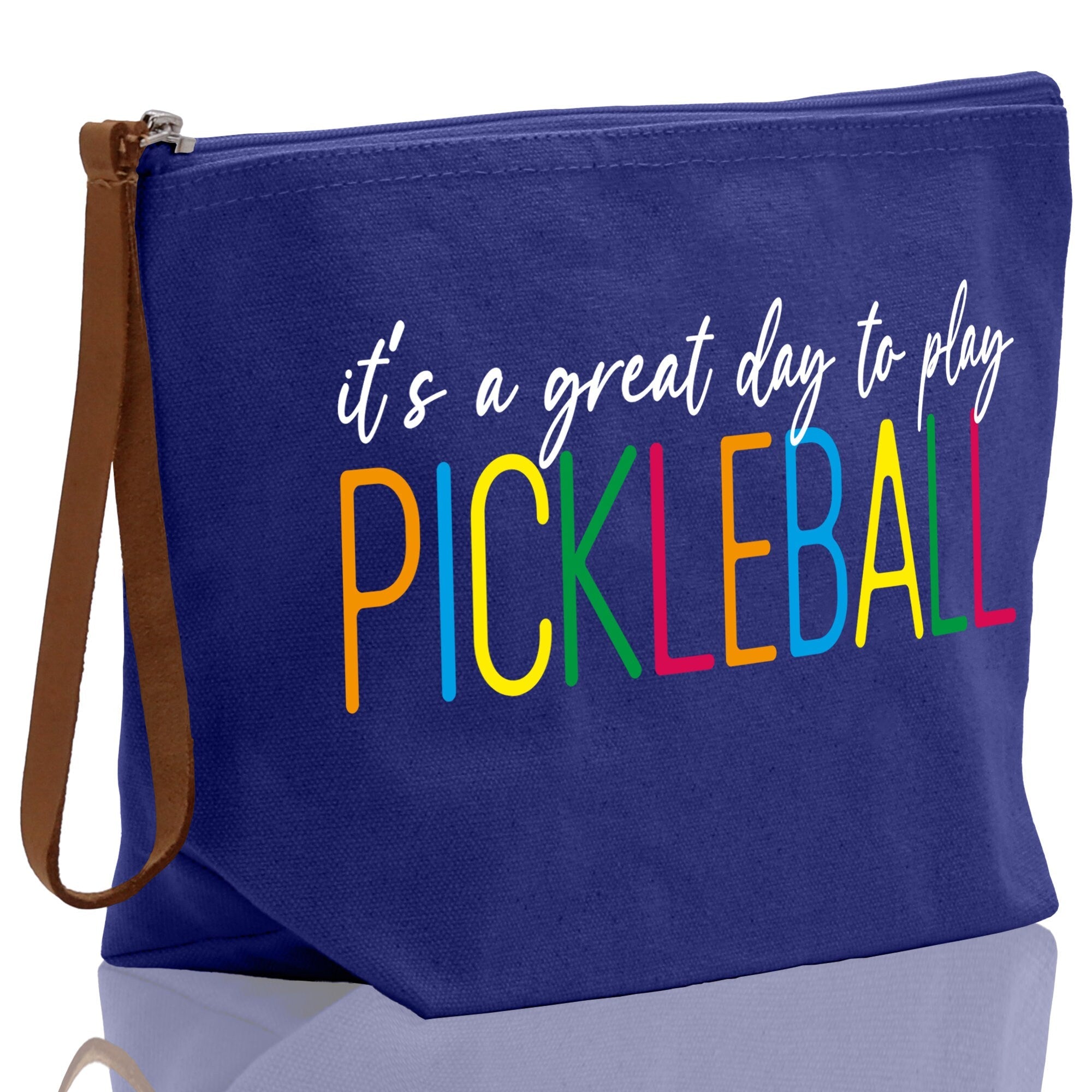 Pickleball Cosmetic Zipper Pouch Tote Bag Pickleball Party Favors Pickleball Player Gift Pickleball Make Up Bag Pickleball Toiletry Bag - Aaria Tees Aaria Tees