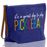 Pickleball Cosmetic Zipper Pouch Tote Bag Pickleball Party Favors Pickleball Player Gift Pickleball Make Up Bag Pickleball Toiletry Bag - Aaria Tees Aaria Tees