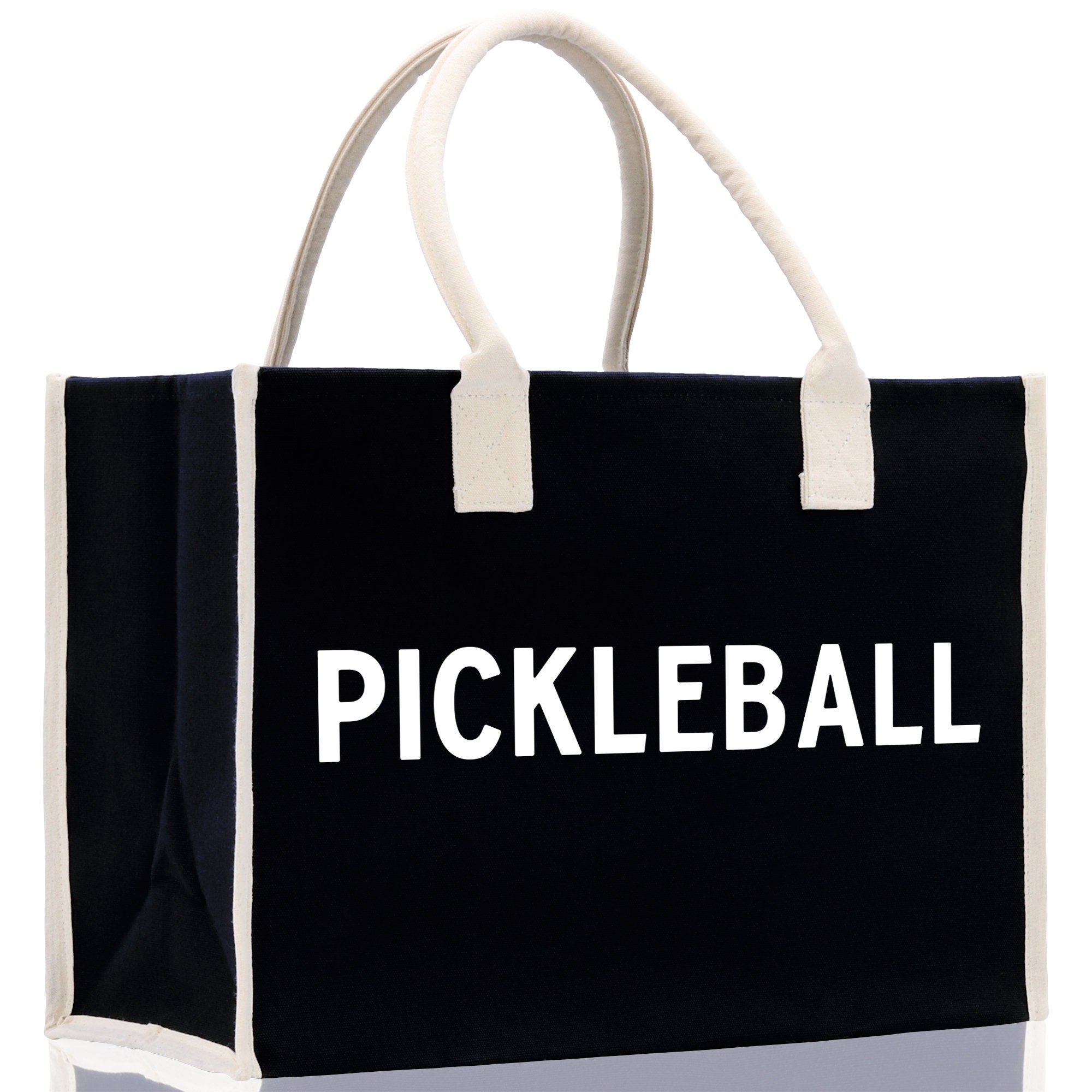 Pickleball Tote Bag Personalized Pickleball Party Favors Custom Pickleball Player Gift Pickleball Cotton Canvas Tote Bag - Aaria Tees Aaria Tees