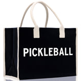 Pickleball Tote Bag Personalized Pickleball Party Favors Custom Pickleball Player Gift Pickleball Cotton Canvas Tote Bag - Aaria Tees Aaria Tees