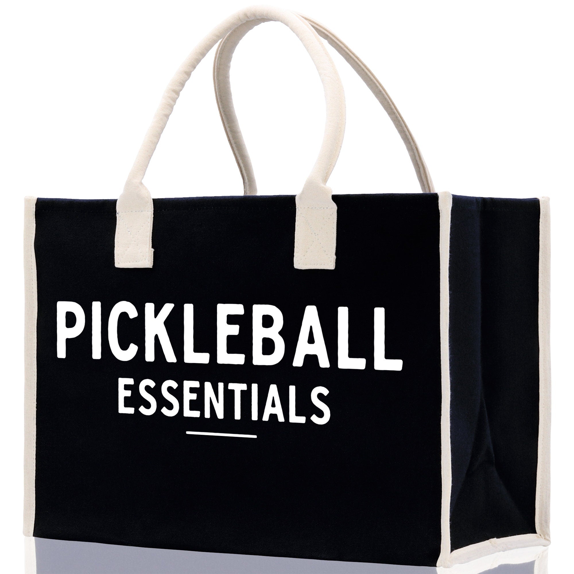 Pickleball Tote Bag Personalized Pickleball Party Favors Custom Pickleball Player Gift Pickleball Cotton Canvas Tote Bag - Aaria Tees Aaria Tees