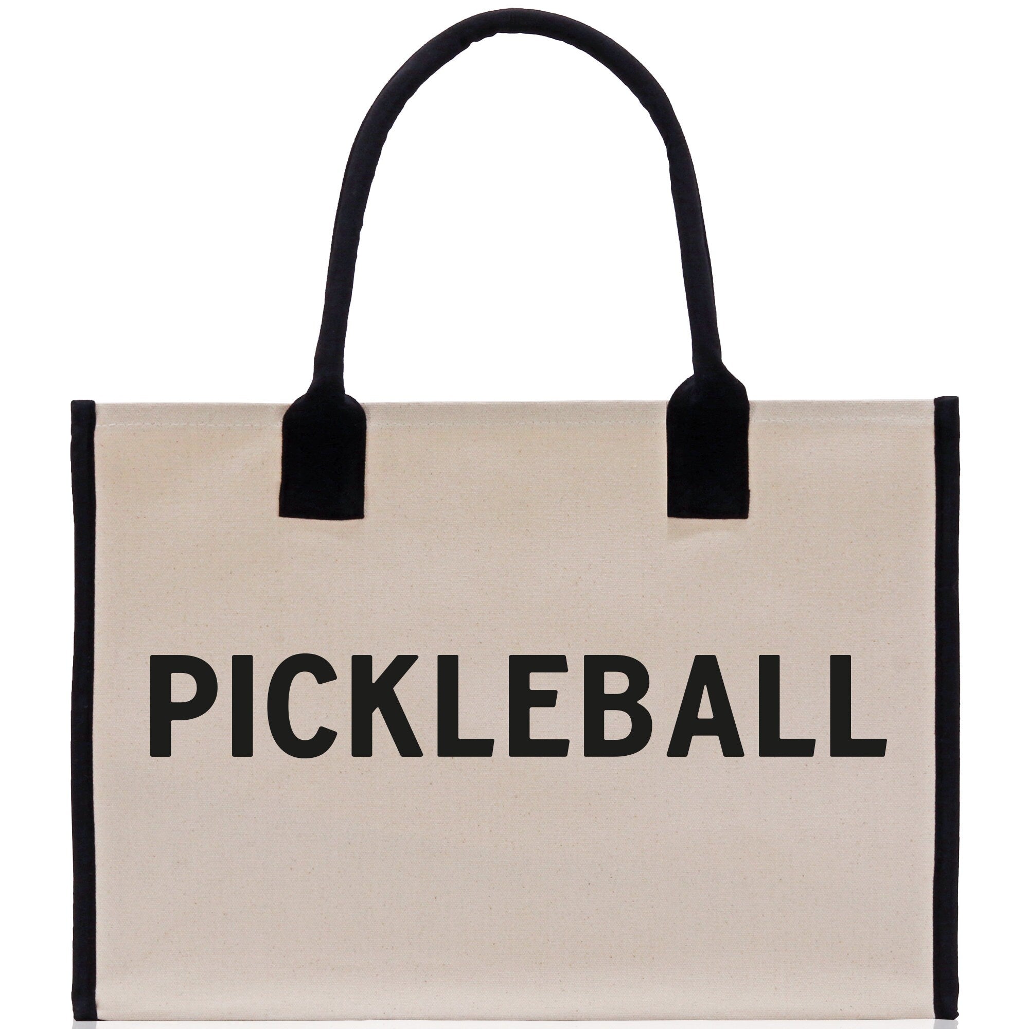 Pickleball Tote Bag Personalized Pickleball Party Favors Custom Pickleball Player Gift Pickleball Cotton Canvas Tote Bag - Aaria Tees Aaria Tees