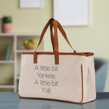 A Little Bit Yankee A Little Bit Y'all Bag Dog Mom Gift Mom Bag Mom Shopping Bag New Gift Best Mom Ever Bag Boy Girl Mama Tote - Aaria Tees Aaria Tees