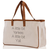 A Little Bit Yankee A Little Bit Y'all Bag Dog Mom Gift Mom Bag Mom Shopping Bag New Gift Best Mom Ever Bag Boy Girl Mama Tote - Aaria Tees Aaria Tees