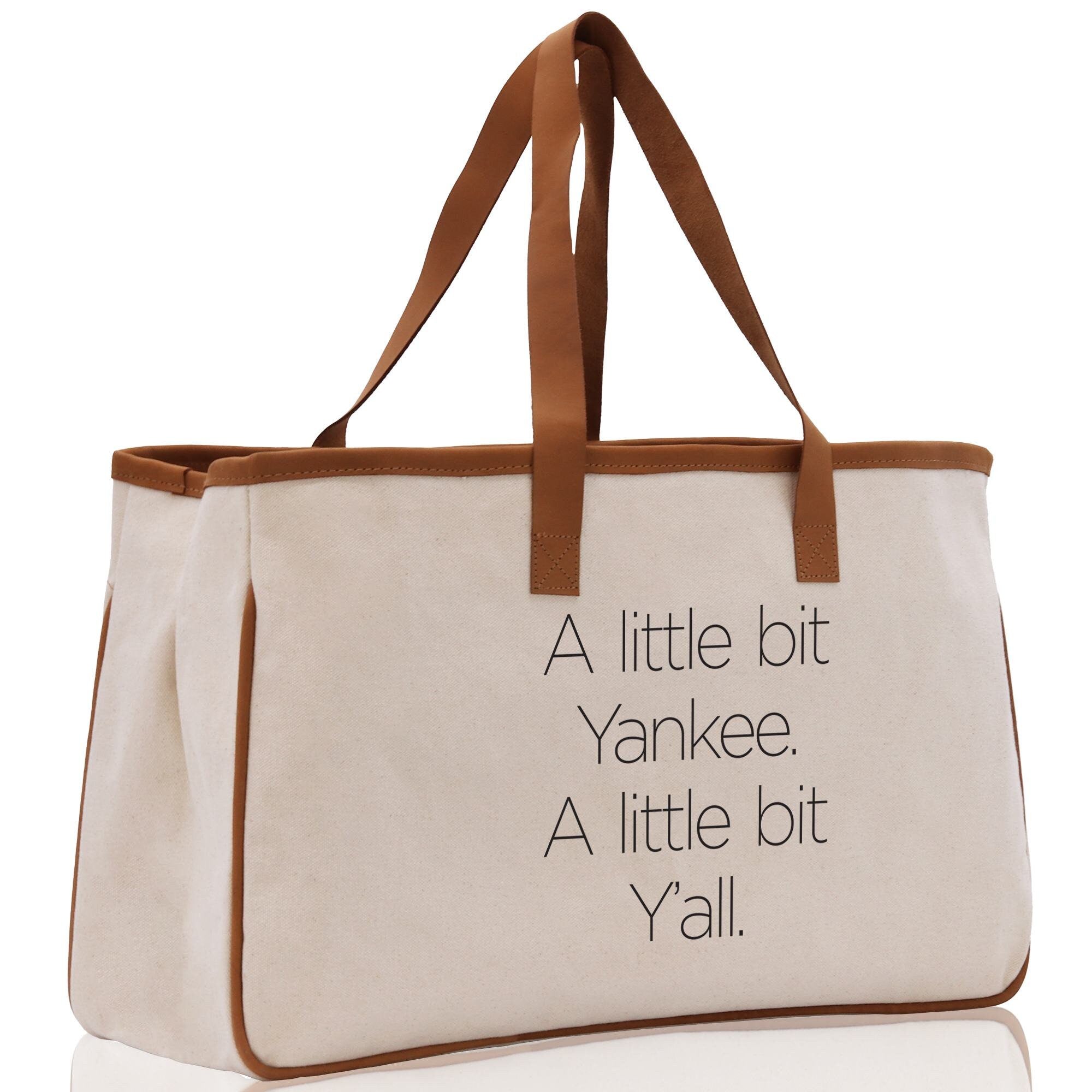 A Little Bit Yankee A Little Bit Y'all Bag Dog Mom Gift Mom Bag Mom Shopping Bag New Gift Best Mom Ever Bag Boy Girl Mama Tote - Aaria Tees Aaria Tees