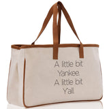 A Little Bit Yankee A Little Bit Y'all Bag Dog Mom Gift Mom Bag Mom Shopping Bag New Gift Best Mom Ever Bag Boy Girl Mama Tote - Aaria Tees Aaria Tees