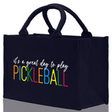 Pickleball Cotton Canvas Tote Bag Pickleball Party Favors Pickleball Player Gift Bag Pickleball Lovers Gift Bag Pickleball Gift Idea - Aaria Tees Aaria Tees