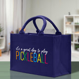 Pickleball Cotton Canvas Tote Bag Pickleball Party Favors Pickleball Player Gift Bag Pickleball Lovers Gift Bag Pickleball Gift Idea - Aaria Tees Aaria Tees