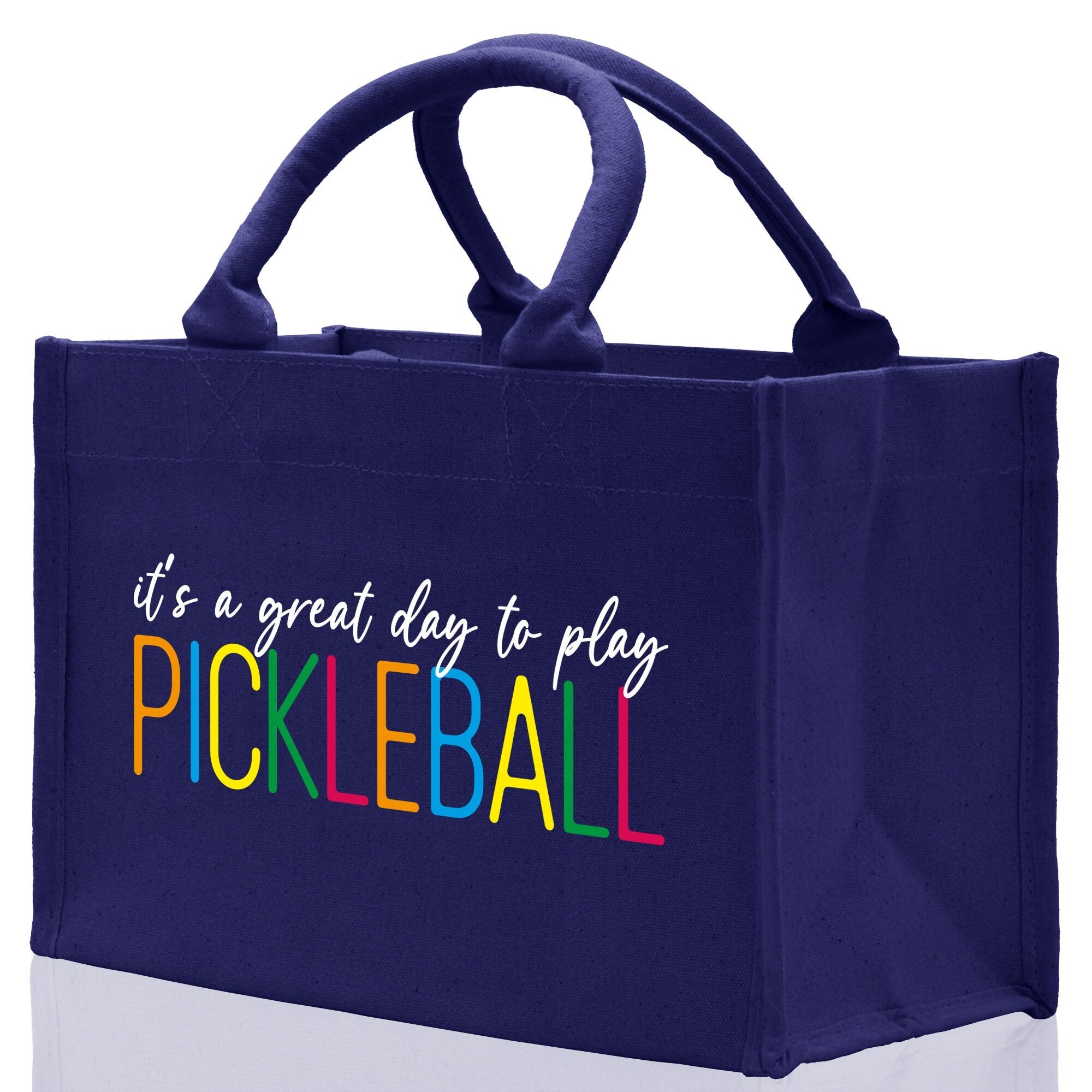 Pickleball Cotton Canvas Tote Bag Pickleball Party Favors Pickleball Player Gift Bag Pickleball Lovers Gift Bag Pickleball Gift Idea - Aaria Tees Aaria Tees