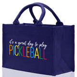 Pickleball Cotton Canvas Tote Bag Pickleball Party Favors Pickleball Player Gift Bag Pickleball Lovers Gift Bag Pickleball Gift Idea - Aaria Tees Aaria Tees