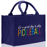 Pickleball Cotton Canvas Tote Bag Pickleball Party Favors Pickleball Player Gift Bag Pickleball Lovers Gift Bag Pickleball Gift Idea - Aaria Tees Aaria Tees