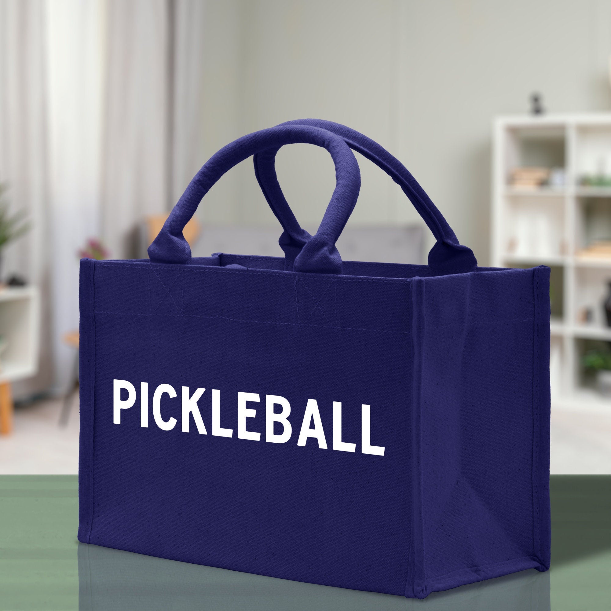Pickleball Cotton Canvas Tote Bag Pickleball Party Favors Pickleball Player Gift Bag Pickleball Lovers Gift Bag Pickleball Gift Idea - Aaria Tees Aaria Tees