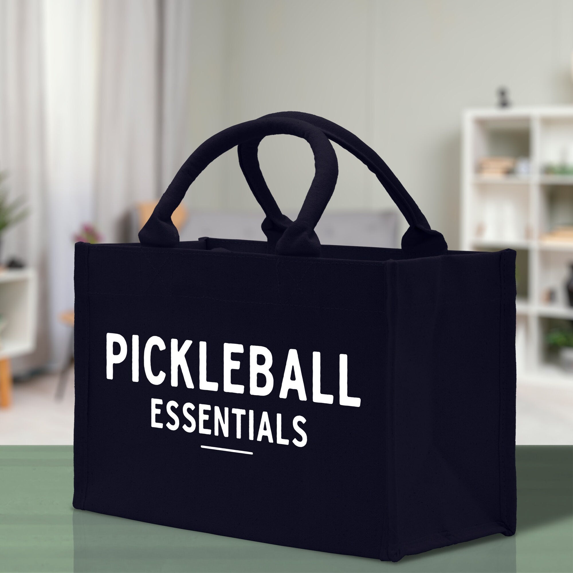 Pickleball Cotton Canvas Tote Bag Pickleball Party Favors Pickleball Player Gift Bag Pickleball Lovers Gift Bag Pickleball Gift Idea - Aaria Tees Aaria Tees