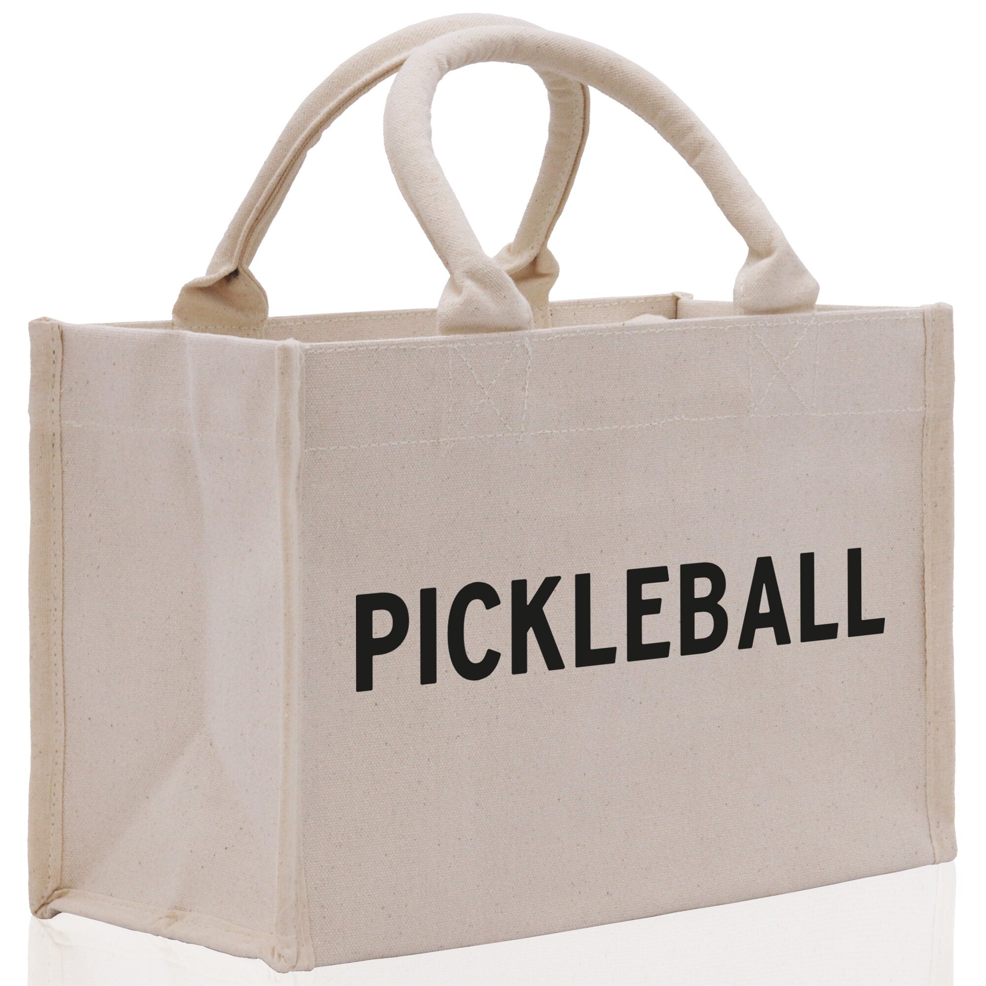 Pickleball Cotton Canvas Tote Bag Pickleball Party Favors Pickleball Player Gift Bag Pickleball Lovers Gift Bag Pickleball Gift Idea - Aaria Tees Aaria Tees