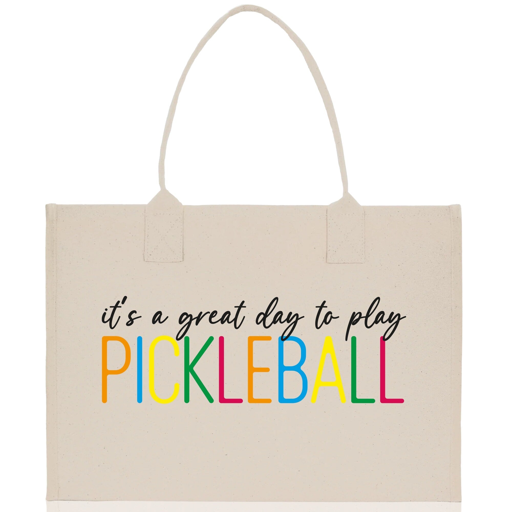 Pickleball Cotton Canvas Tote Bag Pickleball Party Favors Pickleball Player Gift Bag Pickleball Lovers Gift Bag Pickleball Gift Idea - Aaria Tees Aaria Tees