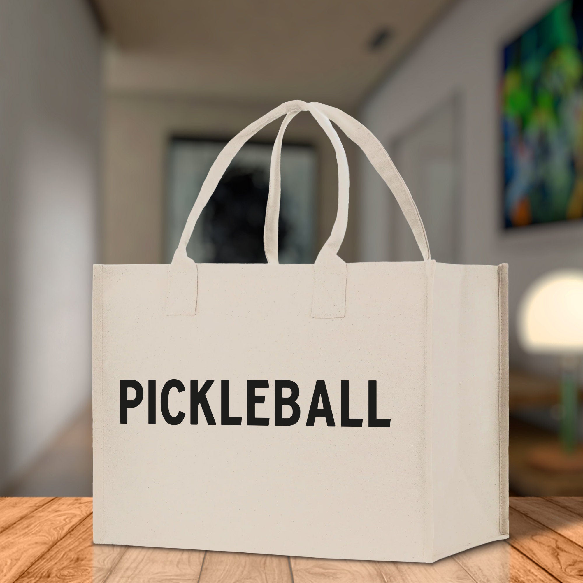 Pickleball Cotton Canvas Tote Bag Pickleball Party Favors Pickleball Player Gift Bag Pickleball Lovers Gift Bag Pickleball Gift Idea - Aaria Tees Aaria Tees