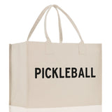 Pickleball Cotton Canvas Tote Bag Pickleball Party Favors Pickleball Player Gift Bag Pickleball Lovers Gift Bag Pickleball Gift Idea - Aaria Tees Aaria Tees