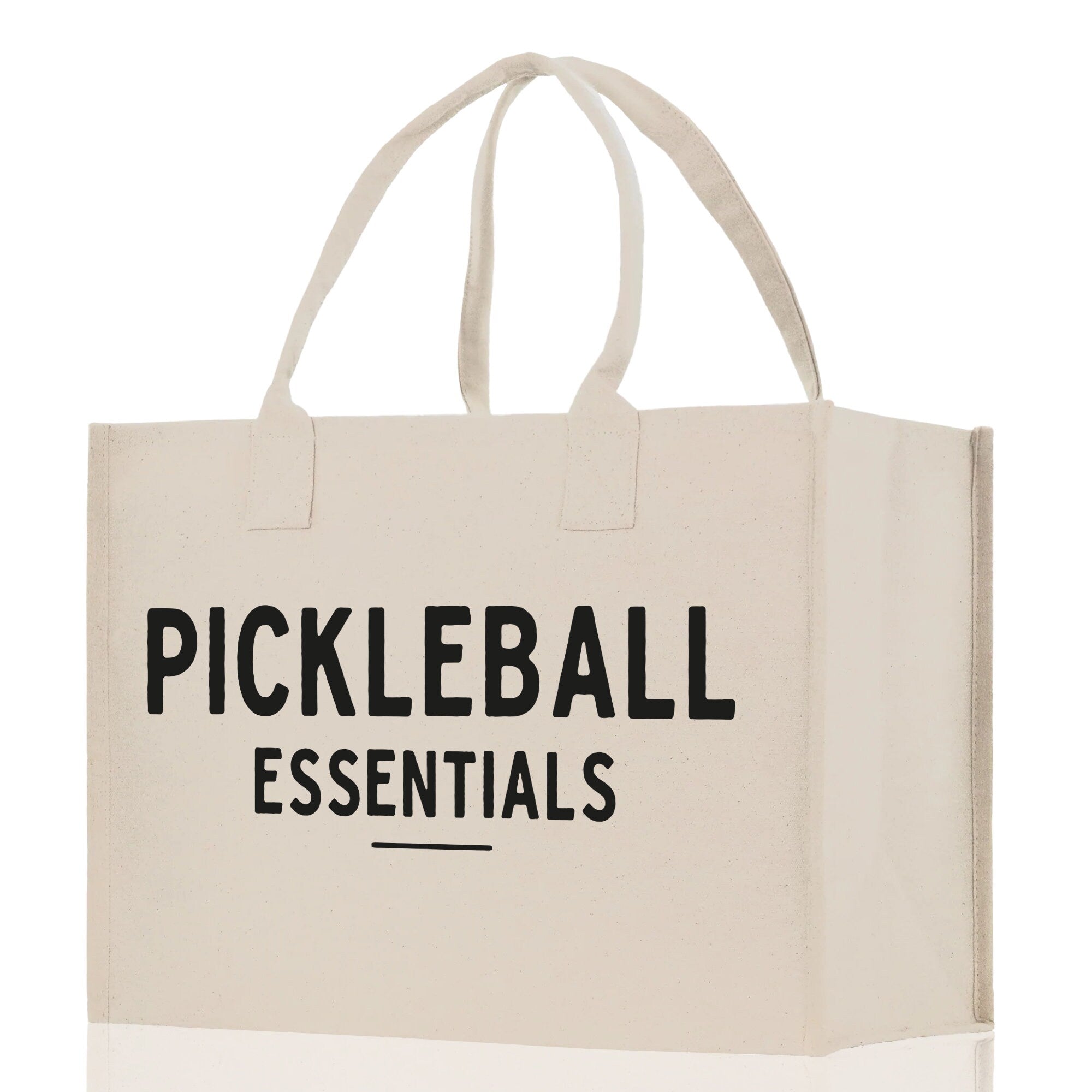 Pickleball Cotton Canvas Tote Bag Pickleball Party Favors Pickleball Player Gift Bag Pickleball Lovers Gift Bag Pickleball Gift Idea - Aaria Tees Aaria Tees