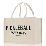 Pickleball Cotton Canvas Tote Bag Pickleball Party Favors Pickleball Player Gift Bag Pickleball Lovers Gift Bag Pickleball Gift Idea - Aaria Tees Aaria Tees