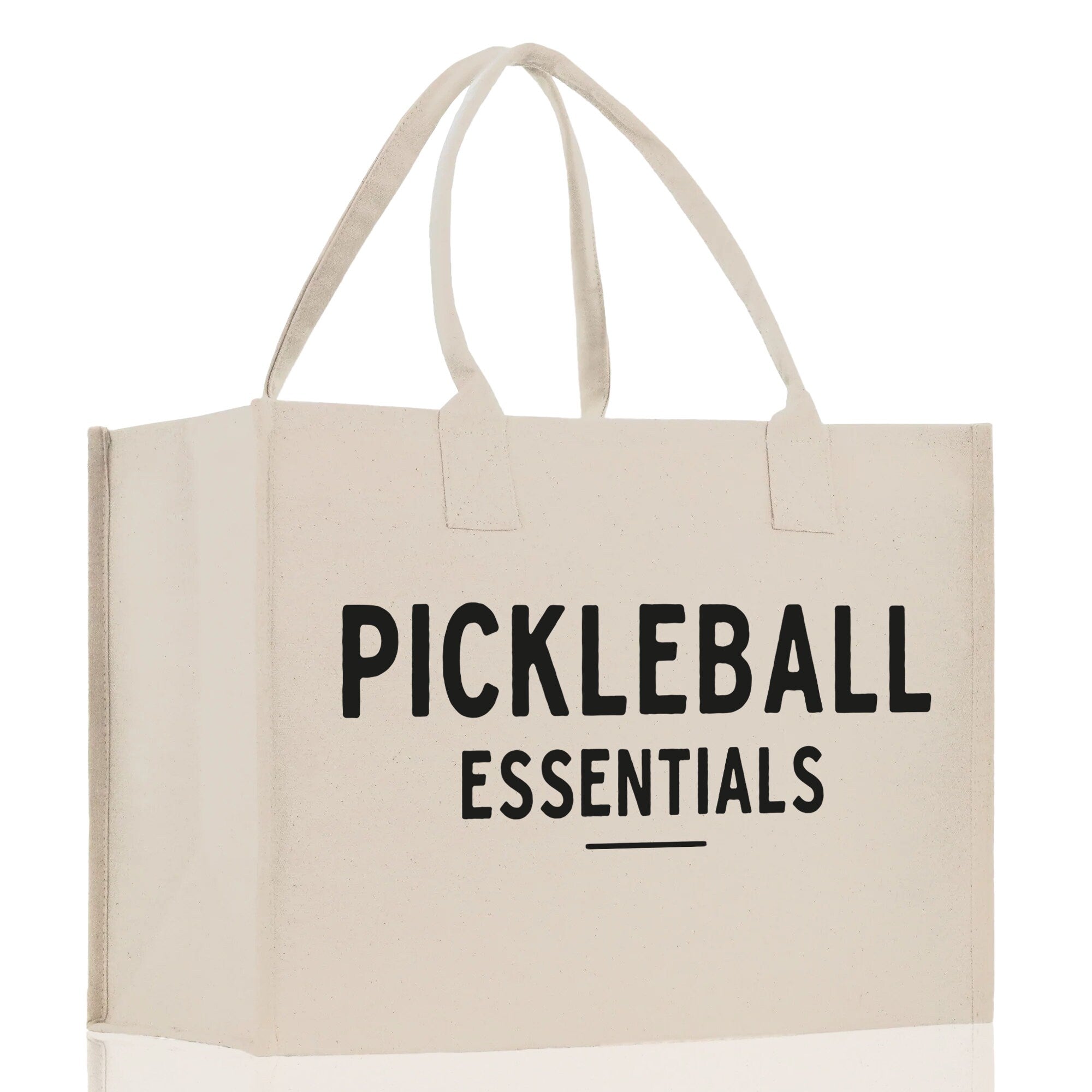 Pickleball Cotton Canvas Tote Bag Pickleball Party Favors Pickleball Player Gift Bag Pickleball Lovers Gift Bag Pickleball Gift Idea - Aaria Tees Aaria Tees