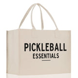 Pickleball Cotton Canvas Tote Bag Pickleball Party Favors Pickleball Player Gift Bag Pickleball Lovers Gift Bag Pickleball Gift Idea - Aaria Tees Aaria Tees