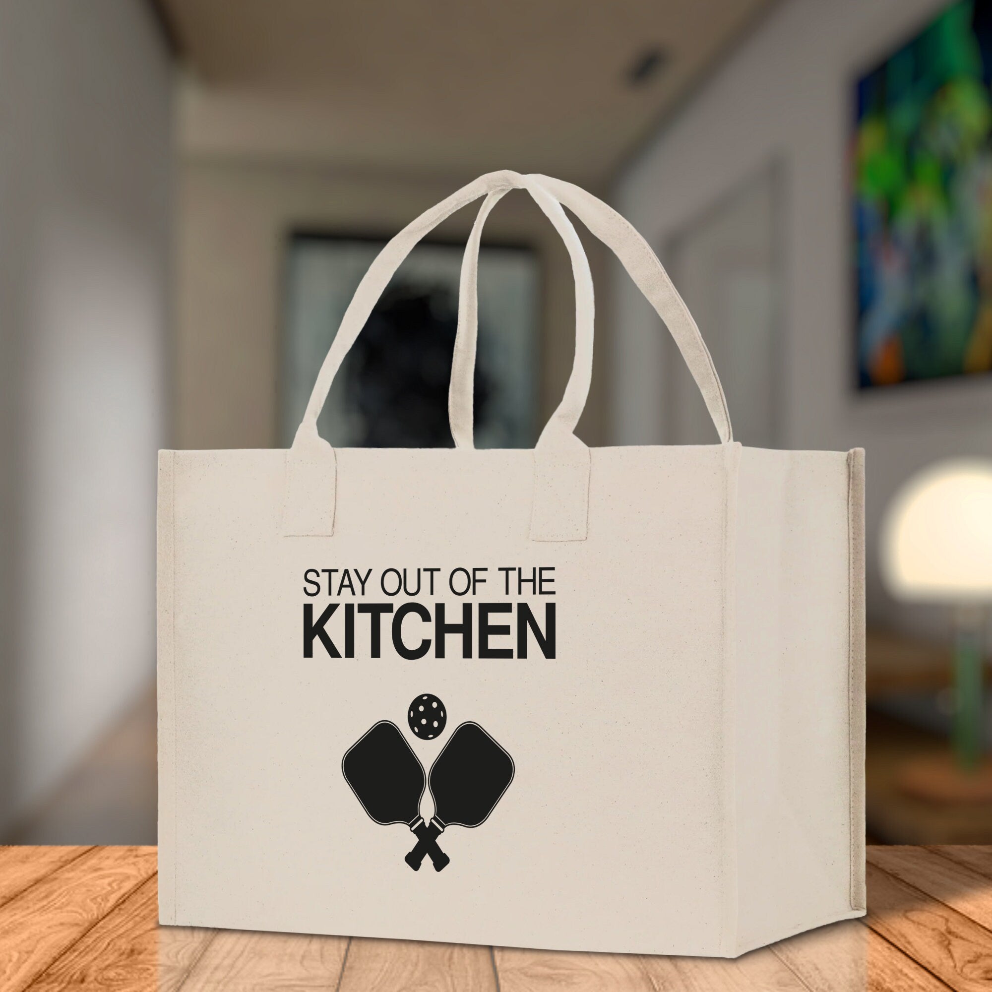 Pickleball Cotton Canvas Tote Bag Pickleball Party Favors Pickleball Player Gift Bag Pickleball Lovers Gift Bag Pickleball Gift Idea - Aaria Tees Aaria Tees