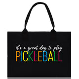 Pickleball Cotton Canvas Tote Bag Pickleball Party Favors Pickleball Player Gift Bag Pickleball Lovers Gift Bag Pickleball Gift Idea - Aaria Tees Aaria Tees