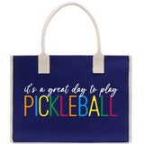 Pickleball Tote Bag Personalized Pickleball Party Favors Custom Pickleball Player Gift Pickleball Cotton Canvas Tote Bag - Aaria Tees Aaria Tees