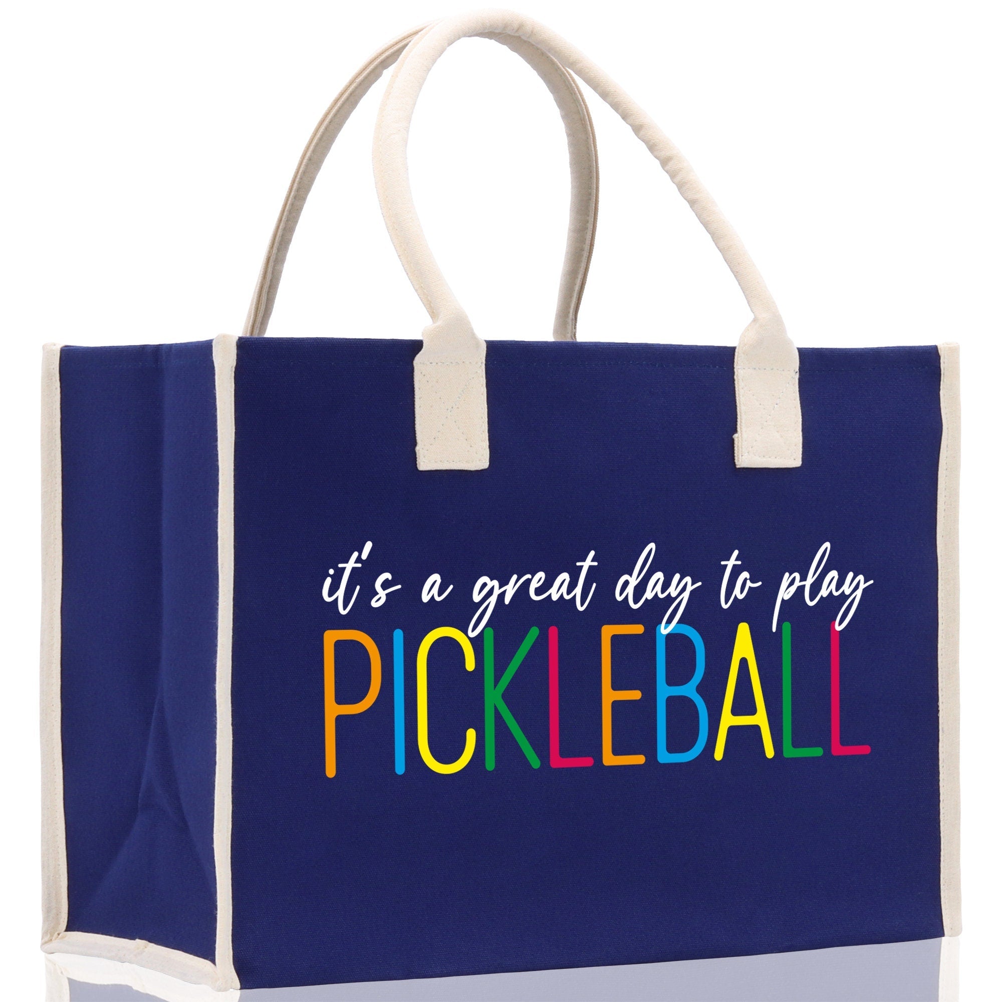 Pickleball Tote Bag Personalized Pickleball Party Favors Custom Pickleball Player Gift Pickleball Cotton Canvas Tote Bag - Aaria Tees Aaria Tees