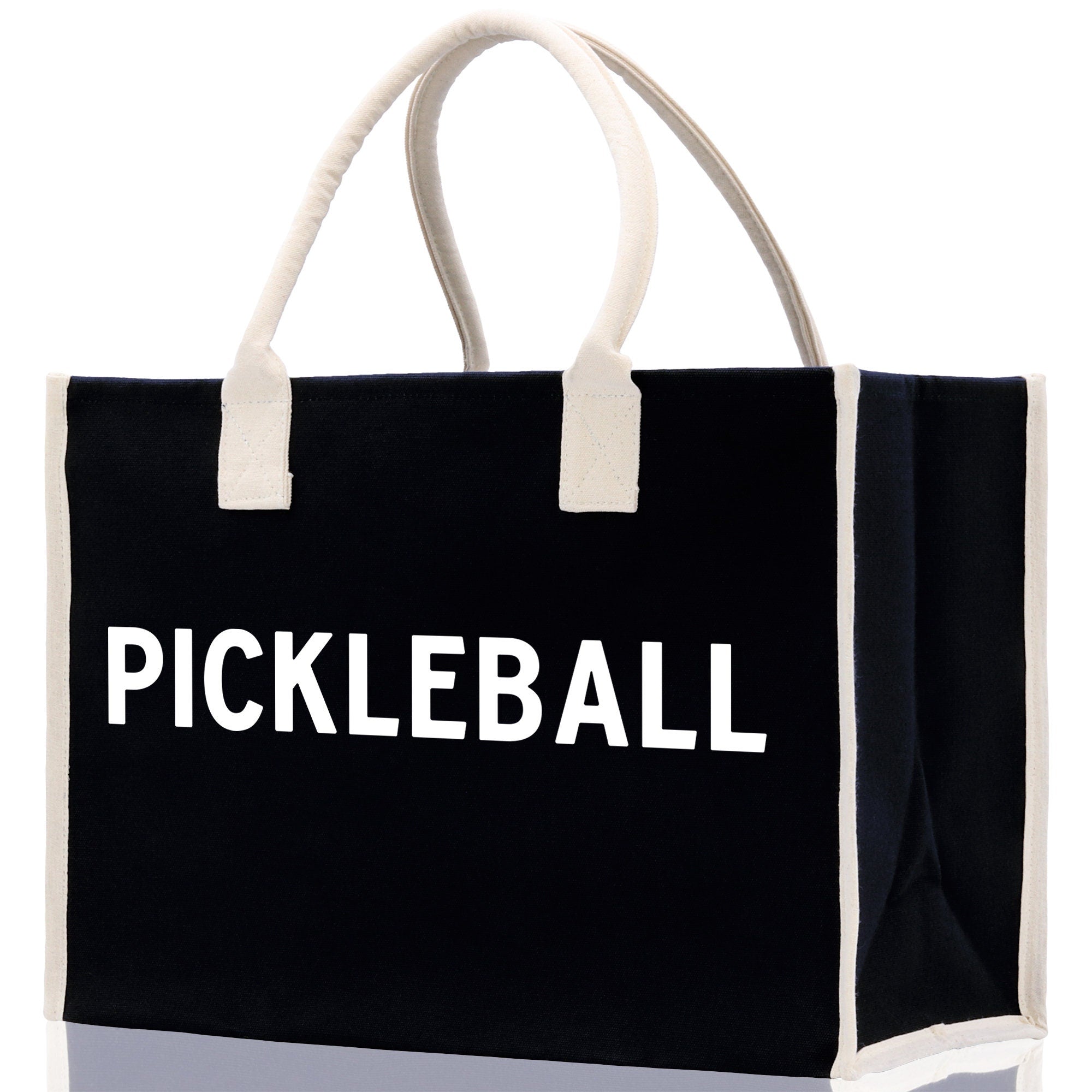 Pickleball Tote Bag Personalized Pickleball Party Favors Custom Pickleball Player Gift Pickleball Cotton Canvas Tote Bag - Aaria Tees Aaria Tees