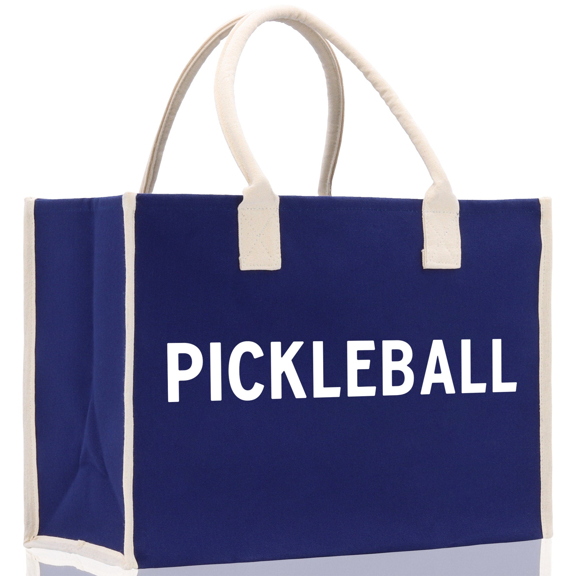 Pickleball Tote Bag Personalized Pickleball Party Favors Custom Pickleball Player Gift Pickleball Cotton Canvas Tote Bag - Aaria Tees Aaria Tees