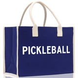 Pickleball Tote Bag Personalized Pickleball Party Favors Custom Pickleball Player Gift Pickleball Cotton Canvas Tote Bag - Aaria Tees Aaria Tees