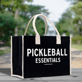 Pickleball Tote Bag Personalized Pickleball Party Favors Custom Pickleball Player Gift Pickleball Cotton Canvas Tote Bag - Aaria Tees Aaria Tees