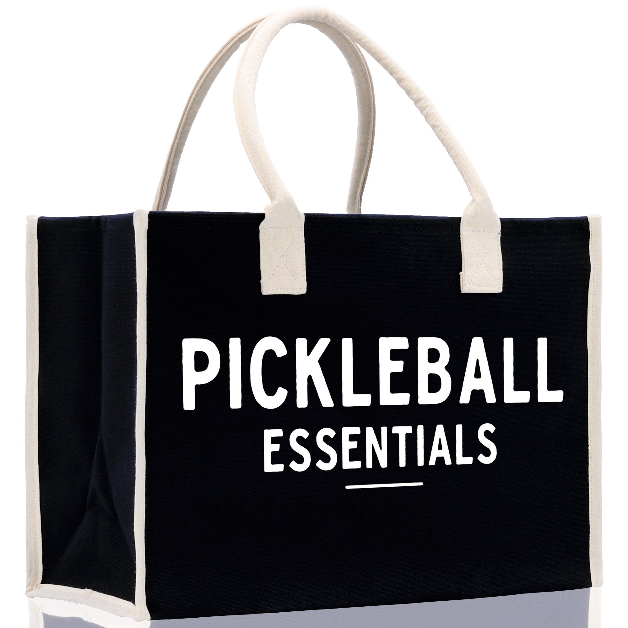 Pickleball Tote Bag Personalized Pickleball Party Favors Custom Pickleball Player Gift Pickleball Cotton Canvas Tote Bag - Aaria Tees Aaria Tees