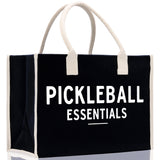 Pickleball Tote Bag Personalized Pickleball Party Favors Custom Pickleball Player Gift Pickleball Cotton Canvas Tote Bag - Aaria Tees Aaria Tees