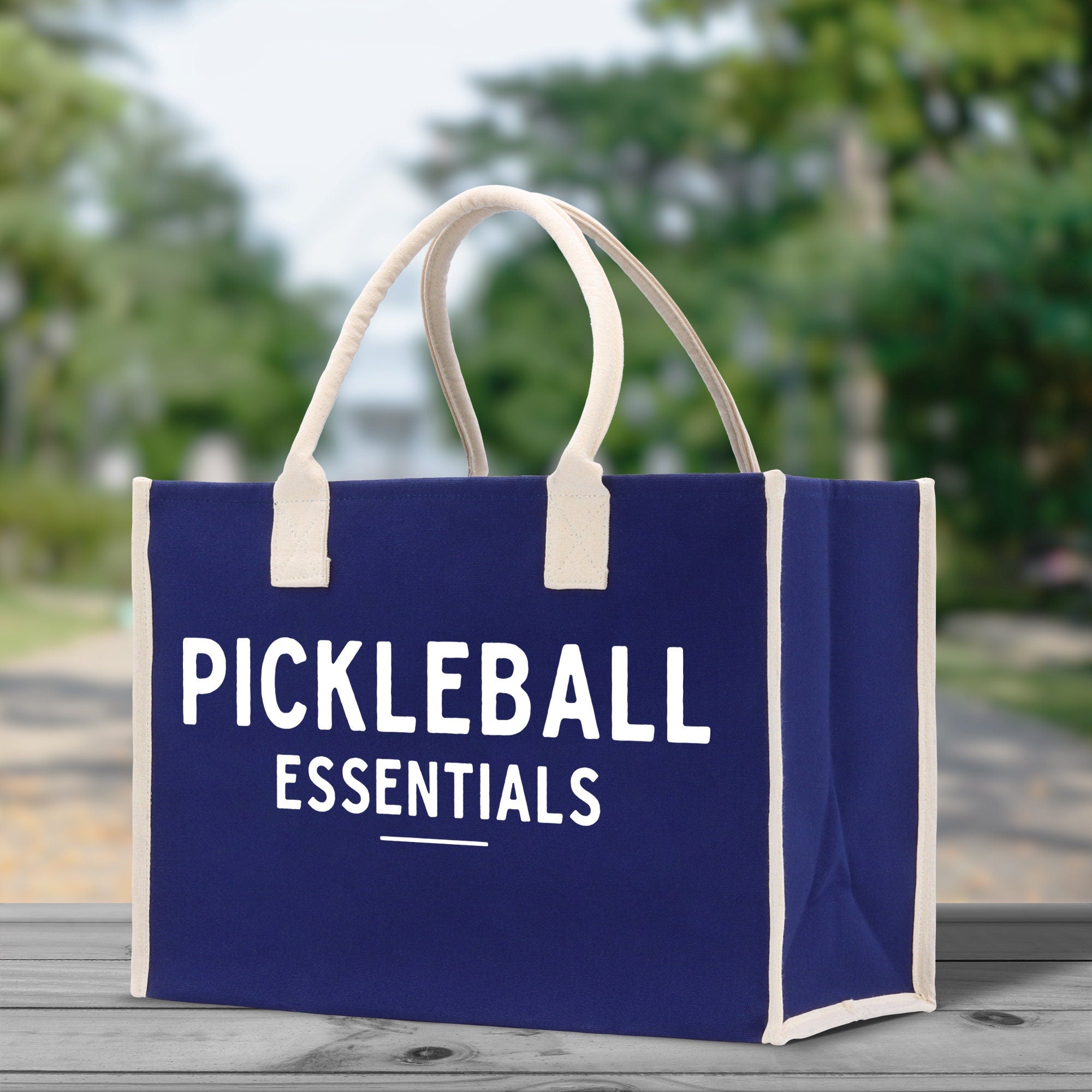 Pickleball Tote Bag Personalized Pickleball Party Favors Custom Pickleball Player Gift Pickleball Cotton Canvas Tote Bag - Aaria Tees Aaria Tees