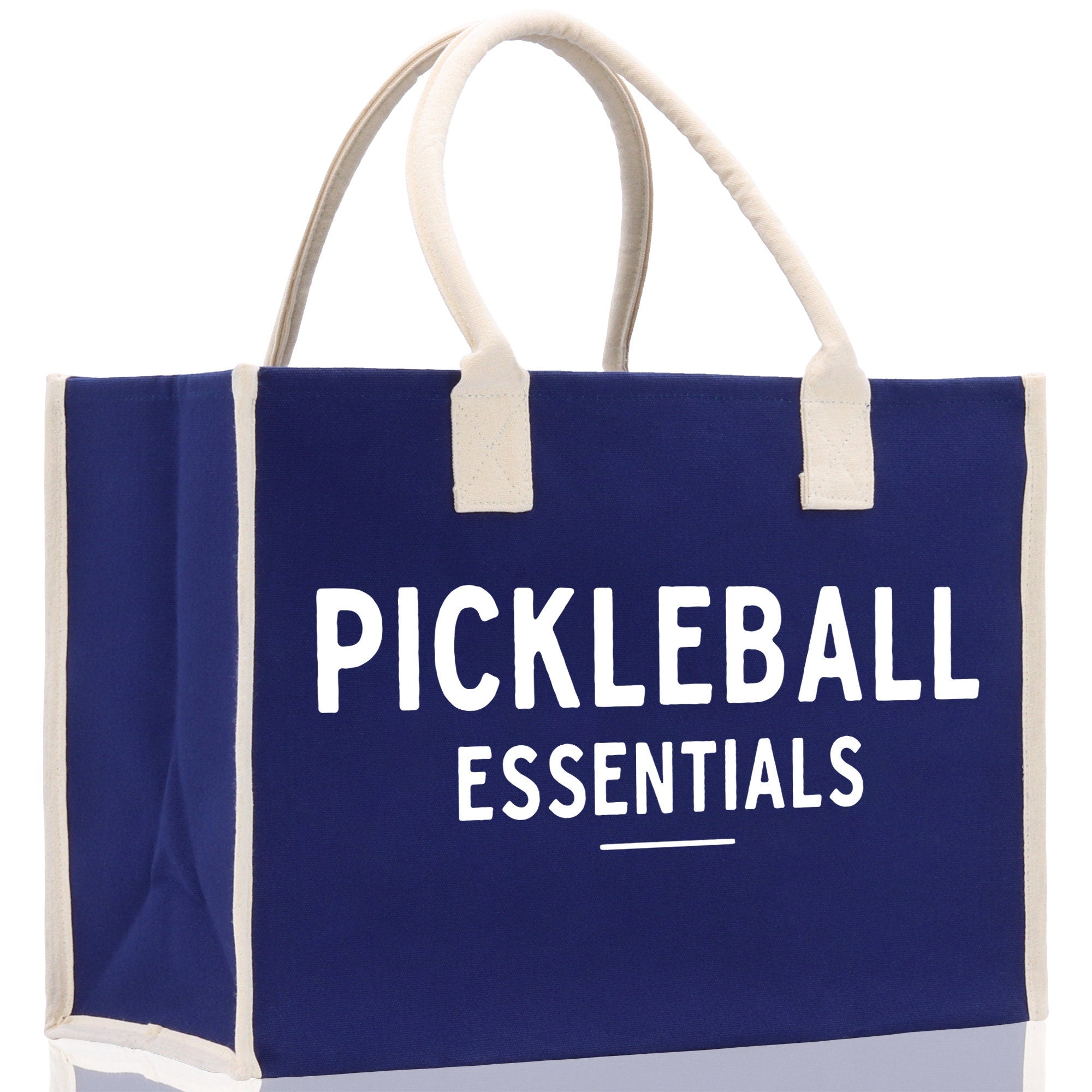 Pickleball Tote Bag Personalized Pickleball Party Favors Custom Pickleball Player Gift Pickleball Cotton Canvas Tote Bag - Aaria Tees Aaria Tees