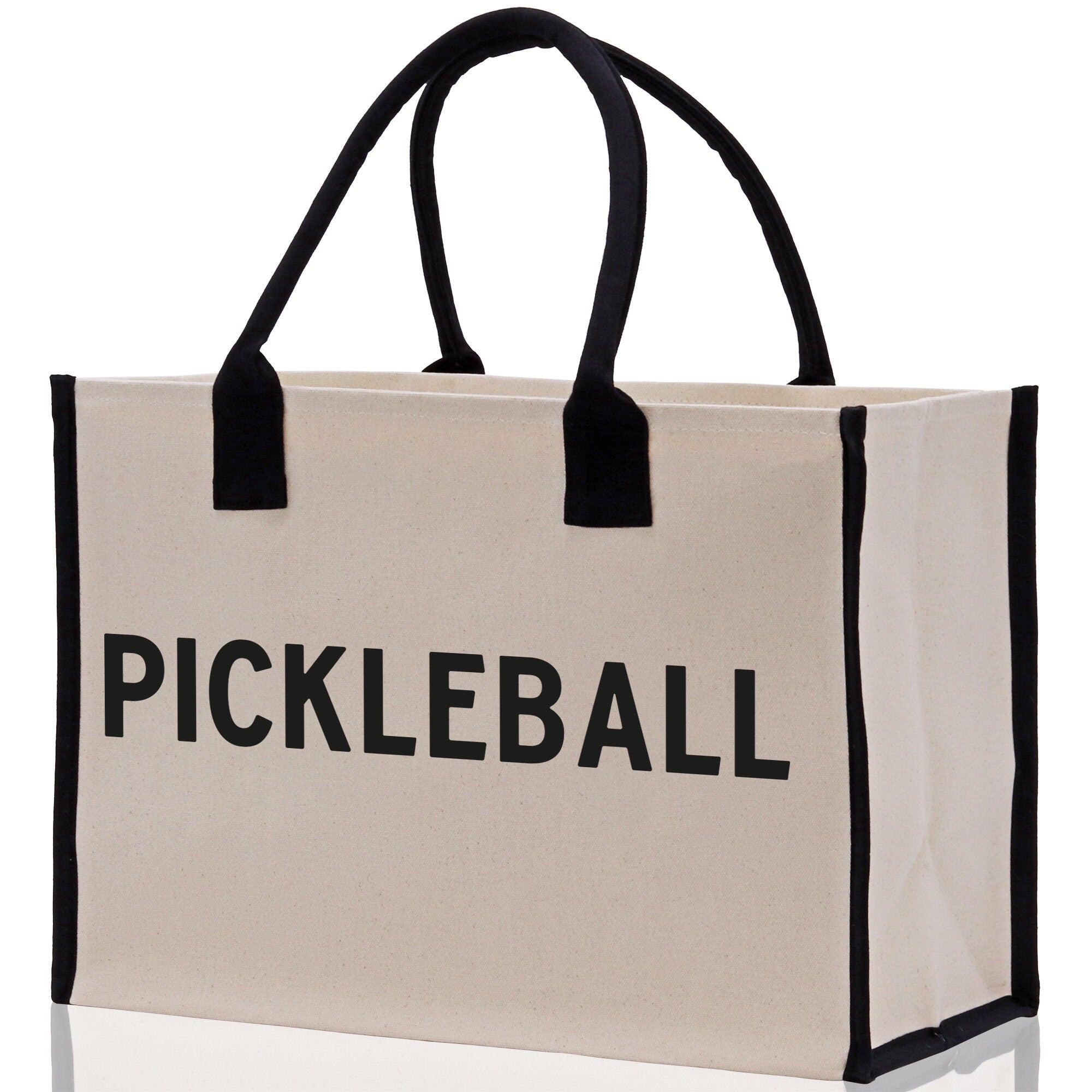 Pickleball Tote Bag Personalized Pickleball Party Favors Custom Pickleball Player Gift Pickleball Cotton Canvas Tote Bag - Aaria Tees Aaria Tees