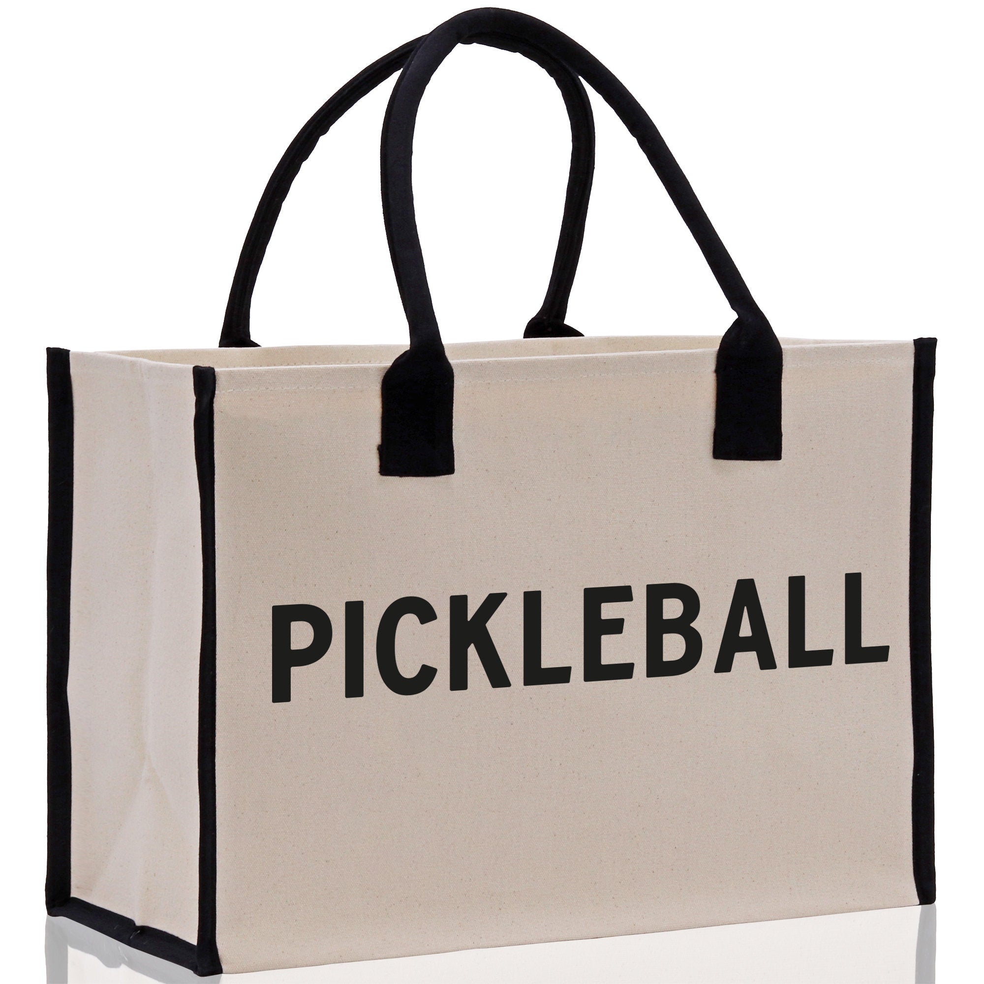 Pickleball Tote Bag Personalized Pickleball Party Favors Custom Pickleball Player Gift Pickleball Cotton Canvas Tote Bag - Aaria Tees Aaria Tees