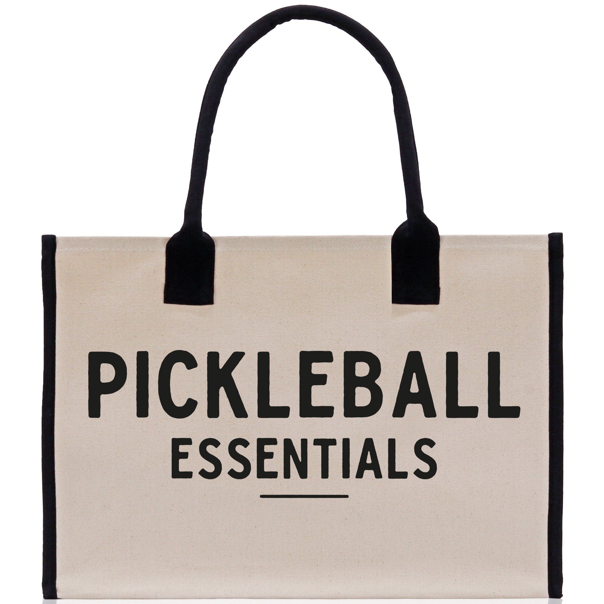 Pickleball Tote Bag Personalized Pickleball Party Favors Custom Pickleball Player Gift Pickleball Cotton Canvas Tote Bag - Aaria Tees Aaria Tees