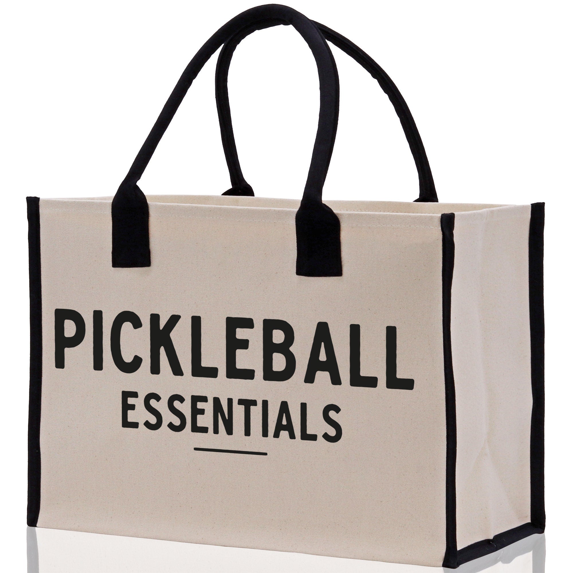 Pickleball Tote Bag Personalized Pickleball Party Favors Custom Pickleball Player Gift Pickleball Cotton Canvas Tote Bag - Aaria Tees Aaria Tees