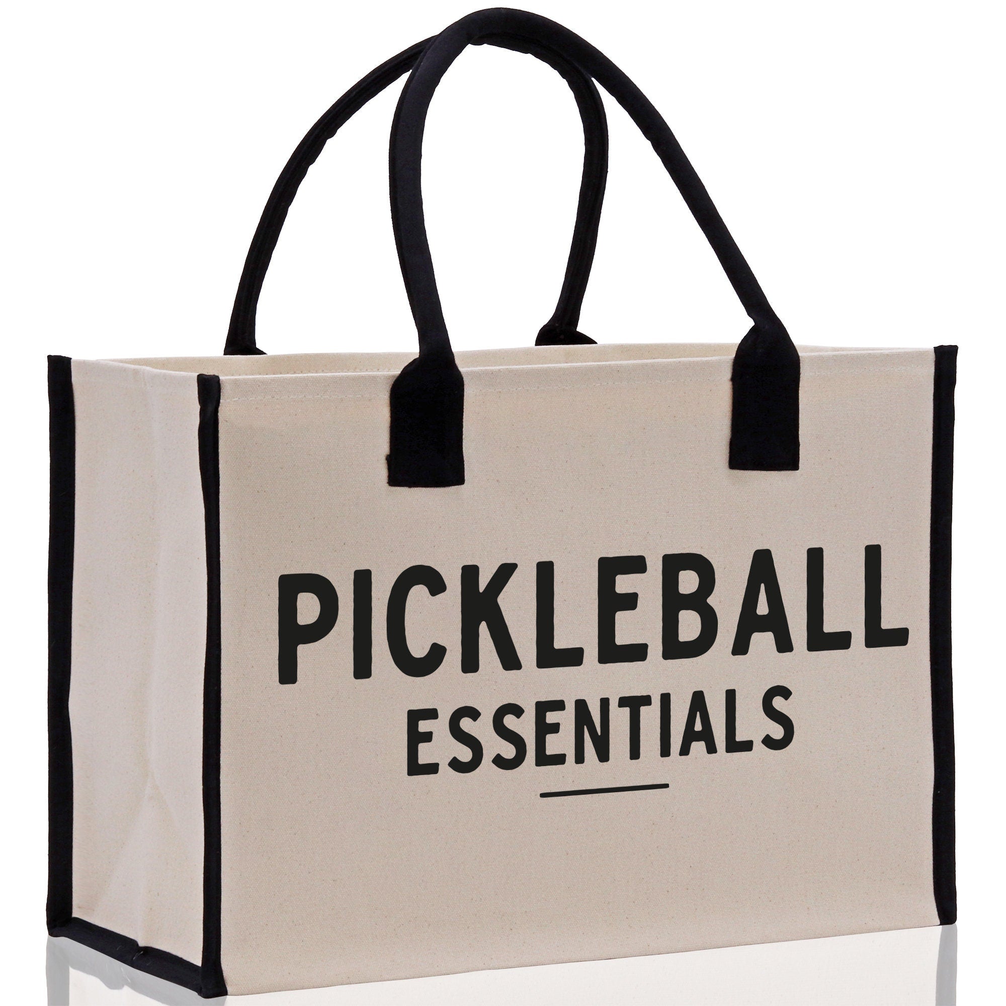 Pickleball Tote Bag Personalized Pickleball Party Favors Custom Pickleball Player Gift Pickleball Cotton Canvas Tote Bag - Aaria Tees Aaria Tees