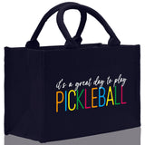 Pickleball Cotton Canvas Tote Bag Pickleball Party Favors Pickleball Player Gift Bag Pickleball Lovers Gift Bag Pickleball Gift Idea - Aaria Tees Aaria Tees